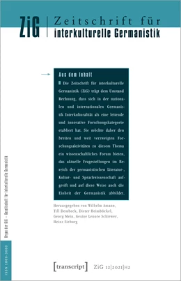 Abbildung von Amann / Dembeck | Zeitschrift für interkulturelle Germanistik | 1. Auflage | 2022 | beck-shop.de