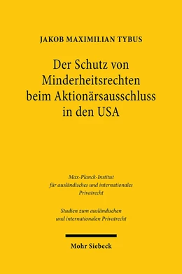 Abbildung von Tybus | Der Schutz von Minderheitsrechten beim Aktionärsausschluss in den USA | 1. Auflage | 2021 | beck-shop.de