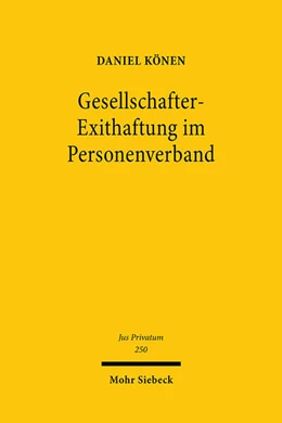 Abbildung von Könen | Gesellschafter-Exithaftung im Personenverband | 1. Auflage | 2021 | beck-shop.de