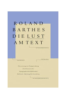 Abbildung von Barthes / Detjen | Die Lust am Text | 1. Auflage | 2021 | beck-shop.de