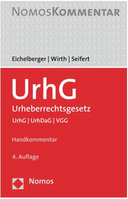 Abbildung von Eichelberger / Wirth | Urheberrechtsgesetz | 4. Auflage | 2021 | beck-shop.de