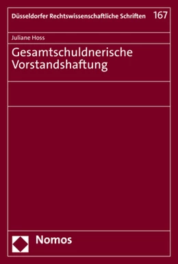 Abbildung von Hoss | Gesamtschuldnerische Vorstandshaftung | 1. Auflage | 2021 | beck-shop.de