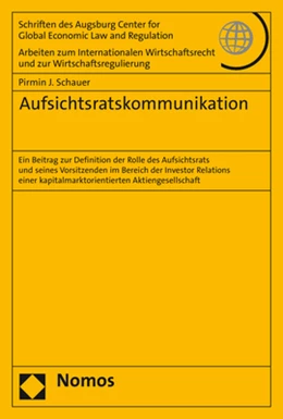 Abbildung von Schauer | Aufsichtsratskommunikation | 1. Auflage | 2021 | beck-shop.de
