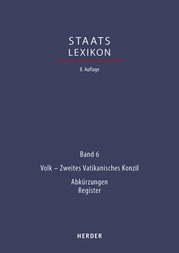 Abbildung von Görres-Gesellschaft / Verlag Herder | Staatslexikon | 1. Auflage | 2022 | beck-shop.de