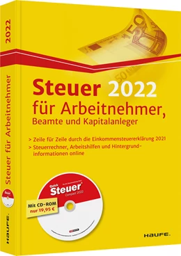 Abbildung von Steuer 2022 für Arbeitnehmer, Beamte und Kapitalanleger | 1. Auflage | 2021 | 03600 | beck-shop.de