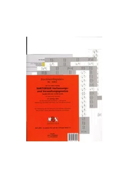 Abbildung von Dürckheim | SARTORIUS - Verwaltungs- und Verfassungsgesetze 2023 - Dürckheim-Register (Nr. 3082) | 12. Auflage | 2023 | beck-shop.de