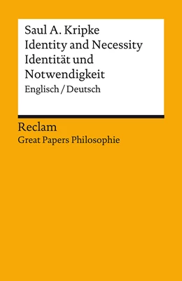 Abbildung von Kripke / Hörzer | Identity and Necessity / Identität und Notwendigkeit | 1. Auflage | 2021 | beck-shop.de