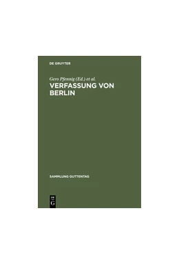 Abbildung von Pfennig / Neumann | Verfassung von Berlin | 3. Auflage | 2000 | beck-shop.de