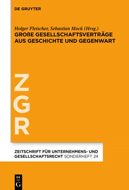 Abbildung von Fleischer / Mock (Hrsg.) | Große Gesellschaftsverträge aus Geschichte und Gegenwart | 1. Auflage | 2021 | beck-shop.de