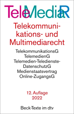 Abbildung von Telemediarecht: TeleMediaR | 12. Auflage | 2022 | 5598 | beck-shop.de