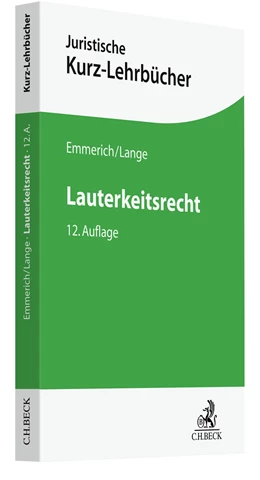 Abbildung von Emmerich / Lange | Lauterkeitsrecht | 12. Auflage | 2022 | beck-shop.de