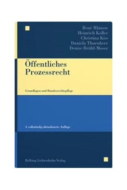 Abbildung von Rhinow / Koller | Öffentliches Prozessrecht | 4. Auflage | 2021 | beck-shop.de