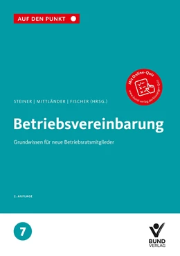 Abbildung von Steiner / Mittländer | Betriebsvereinbarung | 2. Auflage | 2022 | Band 7 | beck-shop.de