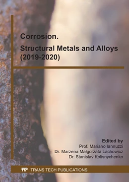 Abbildung von Iannuzzi / Lachowicz | Corrosion. Structural Metals and Alloys (2019-2020) | 1. Auflage | 2021 | beck-shop.de