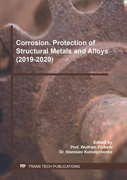 Abbildung von Fürbeth / Kolisnychenko | Corrosion. Protection of Structural Metals and Alloys (2019-2020) | 1. Auflage | 2021 | beck-shop.de