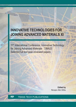 Abbildung von Innovative Technologies for Joining Advanced Materials XI | 1. Auflage | 2021 | beck-shop.de