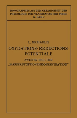 Abbildung von Michaelis | Oxydations-Reductions-Potentiale | 1. Auflage | 2019 | beck-shop.de