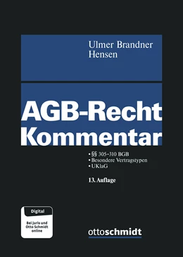 Abbildung von Ulmer / Brandner | AGB-Recht | 13. Auflage | 2022 | beck-shop.de