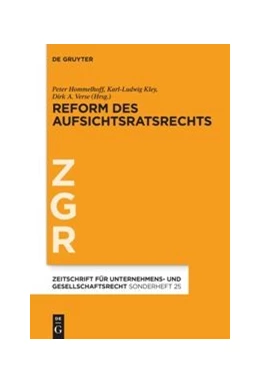 Abbildung von Hommelhoff / Kley | Reform des Aufsichtsratsrechts | 1. Auflage | 2021 | Band 25 | beck-shop.de