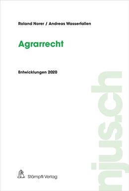 Abbildung von Norer / Wasserfallen | Agrarrecht | 1. Auflage | 2021 | 2020 | beck-shop.de