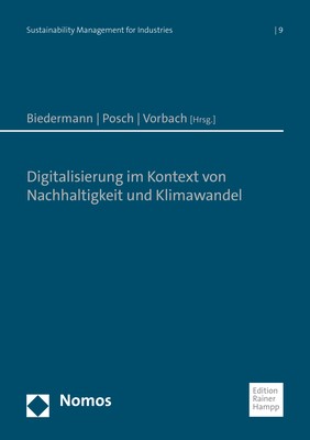 Cover: Biedermann / Posch / Vorbach, Digitalisierung im Kontext von Nachhaltigkeit und Klimawandel