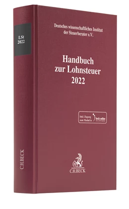Abbildung von Handbuch zur Lohnsteuer 2022: LSt 2022 | | 2022 | beck-shop.de