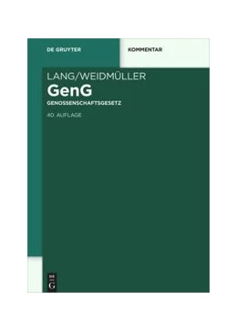 Abbildung von Leng / Weidmüller | Genossenschaftsgesetz - GenG | 40. Auflage | 2022 | beck-shop.de