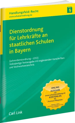 Abbildung von Dienstordnung für Lehrkräfte an staatlichen Schulen in Bayern | 27. Auflage | 2021 | beck-shop.de