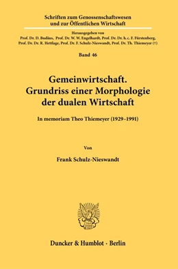 Abbildung von Schulz-Nieswandt | Gemeinwirtschaft. Grundriss einer Morphologie der dualen Wirtschaft. | 1. Auflage | 2021 | 46 | beck-shop.de