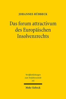 Abbildung von Rübbeck | Das forum attractivum des Europäischen Insolvenzrechts | 1. Auflage | 2021 | 181 | beck-shop.de