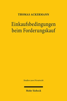 Abbildung von Ackermann | Einkaufsbedingungen beim Forderungskauf | 1. Auflage | 2021 | 102 | beck-shop.de