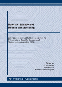 Abbildung von Al-Dahan / Alosfur | Materials Science and Modern Manufacturing | 1. Auflage | 2021 | beck-shop.de
