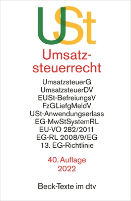 Abbildung von Umsatzsteuerrecht: USt | 40. Auflage | 2022 | 5546 | beck-shop.de