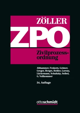 Abbildung von Zöller | Zivilprozessordnung: ZPO | 34. Auflage | 2022 | beck-shop.de