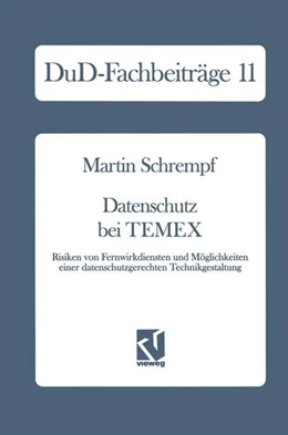 Abbildung von Schrempf | Datenschutz bei TEMEX | 1. Auflage | 2013 | beck-shop.de