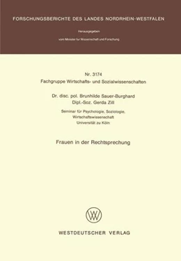 Abbildung von Sauer-Burghard | Frauen in der Rechtsprechung | 1. Auflage | 2013 | beck-shop.de