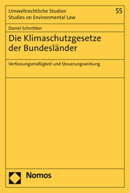 Abbildung von Schnittker | Die Klimaschutzgesetze der Bundesländer | 1. Auflage | 2021 | beck-shop.de