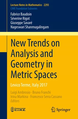 Abbildung von Ambrosio / Franchi | New Trends on Analysis and Geometry in Metric Spaces | 1. Auflage | 2022 | 2296 | beck-shop.de