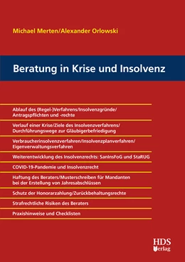 Abbildung von Merten / Orlowski | Beratung in Krise und Insolvenz | 1. Auflage | 2022 | beck-shop.de