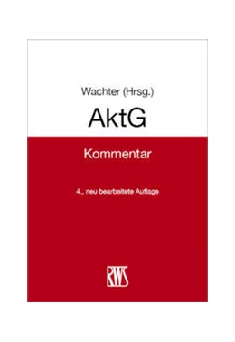 Abbildung von Wachter (Hrsg.) | AktG | 4. Auflage | 2022 | beck-shop.de