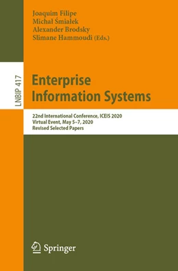 Abbildung von Filipe / Smialek | Enterprise Information Systems | 1. Auflage | 2021 | beck-shop.de