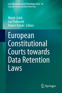 Abbildung von Zubik / Podkowik | European Constitutional Courts towards Data Retention Laws | 1. Auflage | 2020 | beck-shop.de