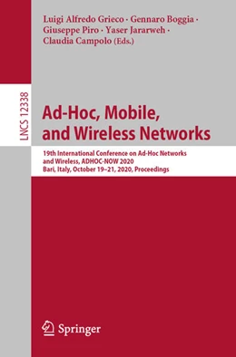 Abbildung von Grieco / Boggia | Ad-Hoc, Mobile, and Wireless Networks | 1. Auflage | 2020 | beck-shop.de