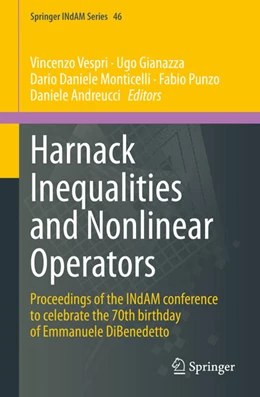 Abbildung von Vespri / Gianazza | Harnack Inequalities and Nonlinear Operators | 1. Auflage | 2021 | beck-shop.de
