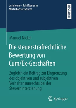 Abbildung von Nickel | Die steuerstrafrechtliche Bewertung von Cum/Ex-Geschäften | 1. Auflage | 2021 | 5 | beck-shop.de