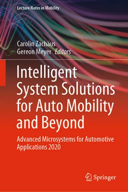 Abbildung von Zachäus / Meyer | Intelligent System Solutions for Auto Mobility and Beyond | 1. Auflage | 2020 | beck-shop.de