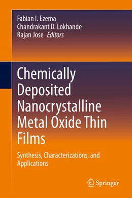 Abbildung von Ezema / Lokhande | Chemically Deposited Nanocrystalline Metal Oxide Thin Films | 1. Auflage | 2021 | beck-shop.de