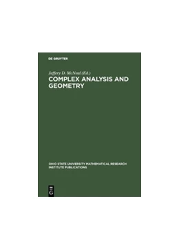 Abbildung von Mcneal | Complex Analysis and Geometry | 1. Auflage | 2017 | beck-shop.de