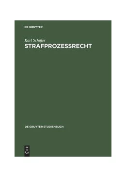 Abbildung von Schäfer | Strafprozeßrecht | 1. Auflage | 2019 | beck-shop.de