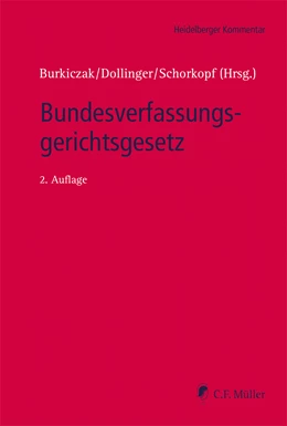 Abbildung von Burkiczak / Dollinger | Bundesverfassungsgerichtsgesetz | 2. Auflage | 2021 | beck-shop.de